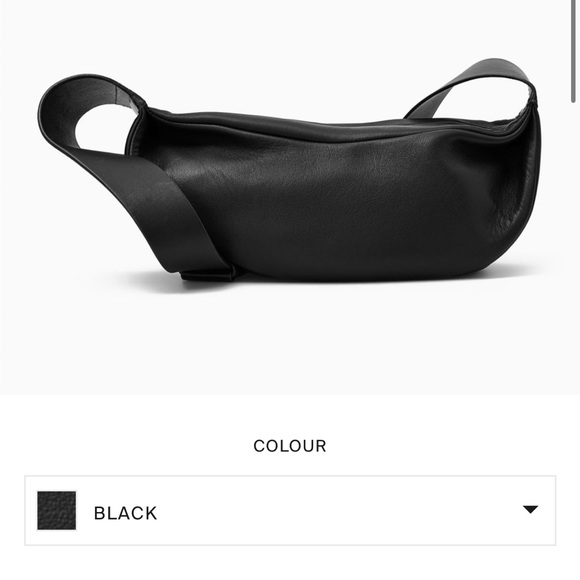 COS LEATHER SWING BAG | BLACK - Picture 2 of 12